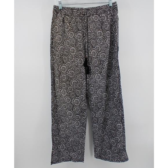 MiracleSuit x Talbots Woven Cotton Boho Beach Pants Womens SM Swim Cover Casual - Picture 2 of 12